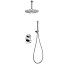 Conjunto de ducha empotrado techo monomando Olimpo cromo de Imex